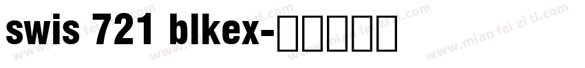 swis 721 blkex字体转换